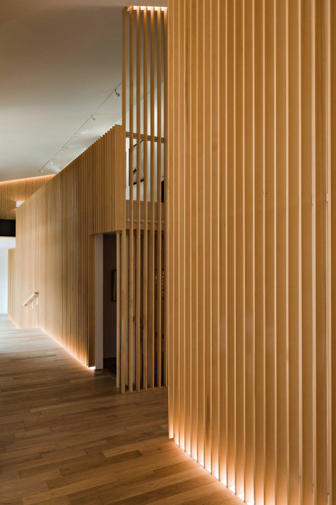 Kengo Kuma's modern creation of bamboo walls.